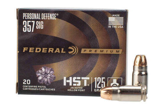 Federal Premium Personal Defense 357 Sig handgun ammunition, 20 rounds